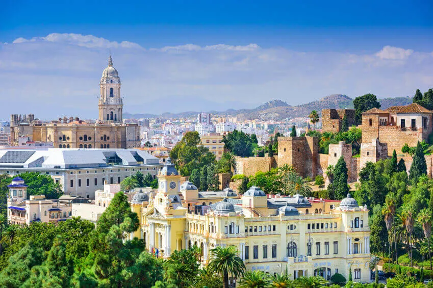 Andalucia Malaga City Buildings Image