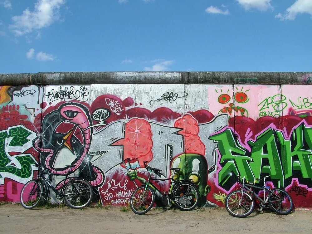 Berlin Wall Art History Bikes Image