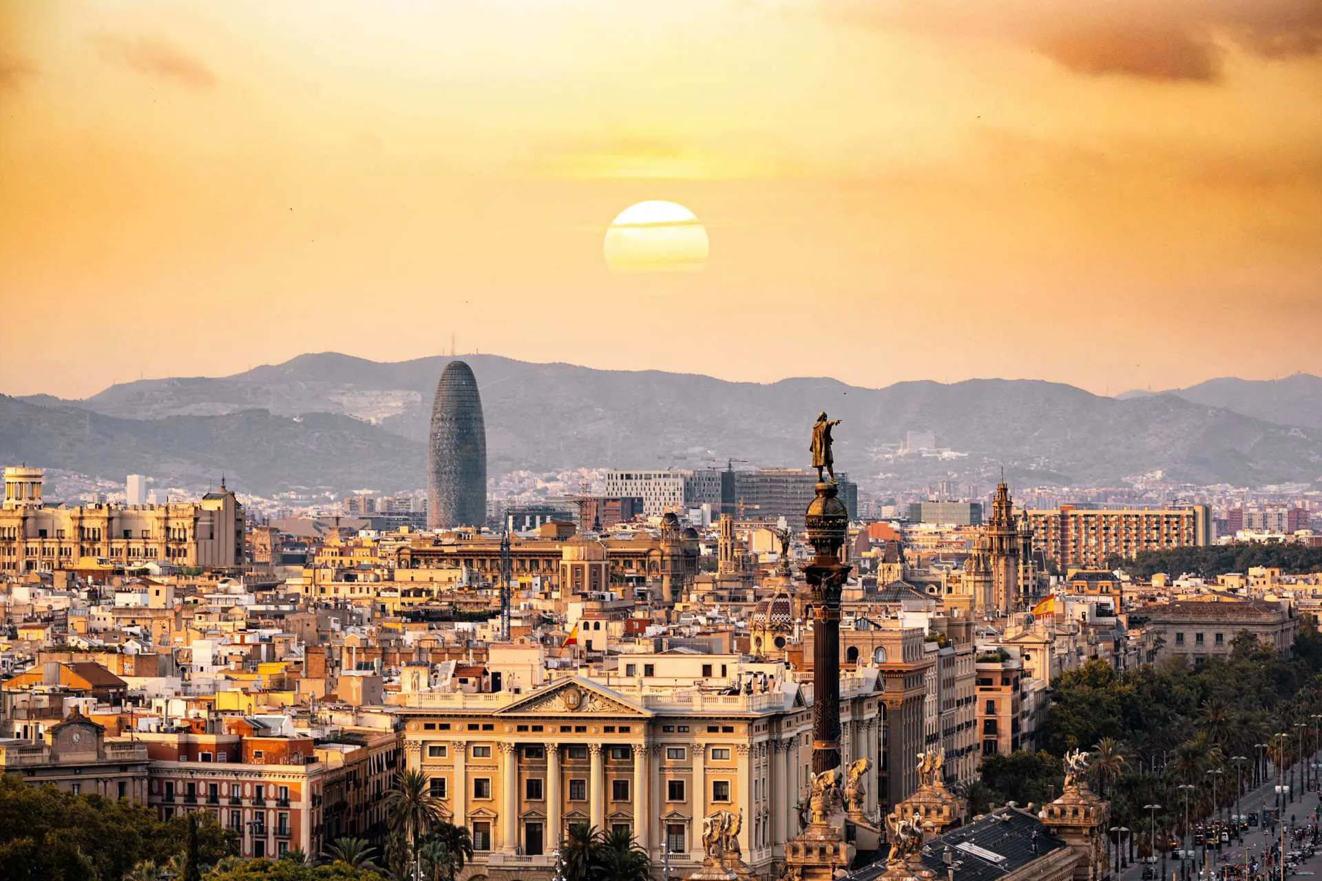 Barcelona City Night 3 Image