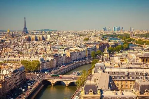 Paris - city view river Image