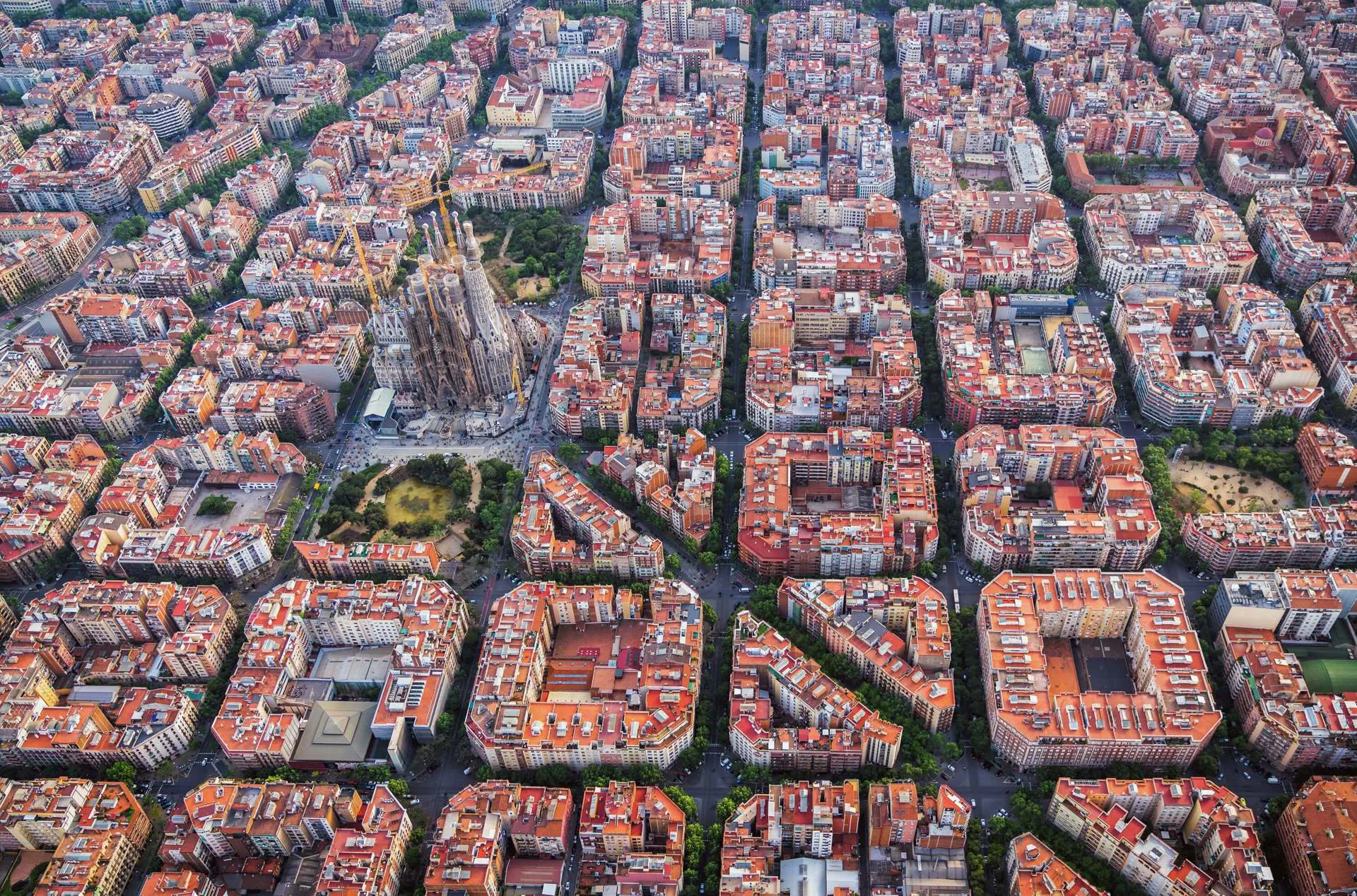 Barcelona City View Cathedral Image