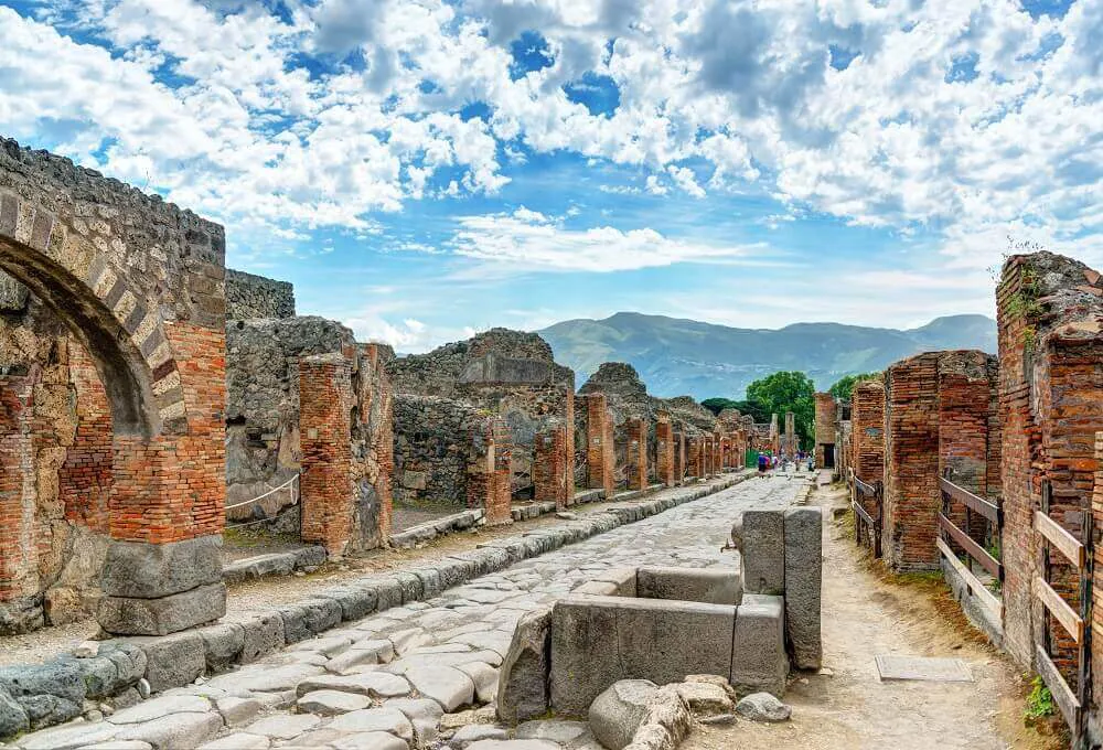 Bay Of Naples Pompeii Image