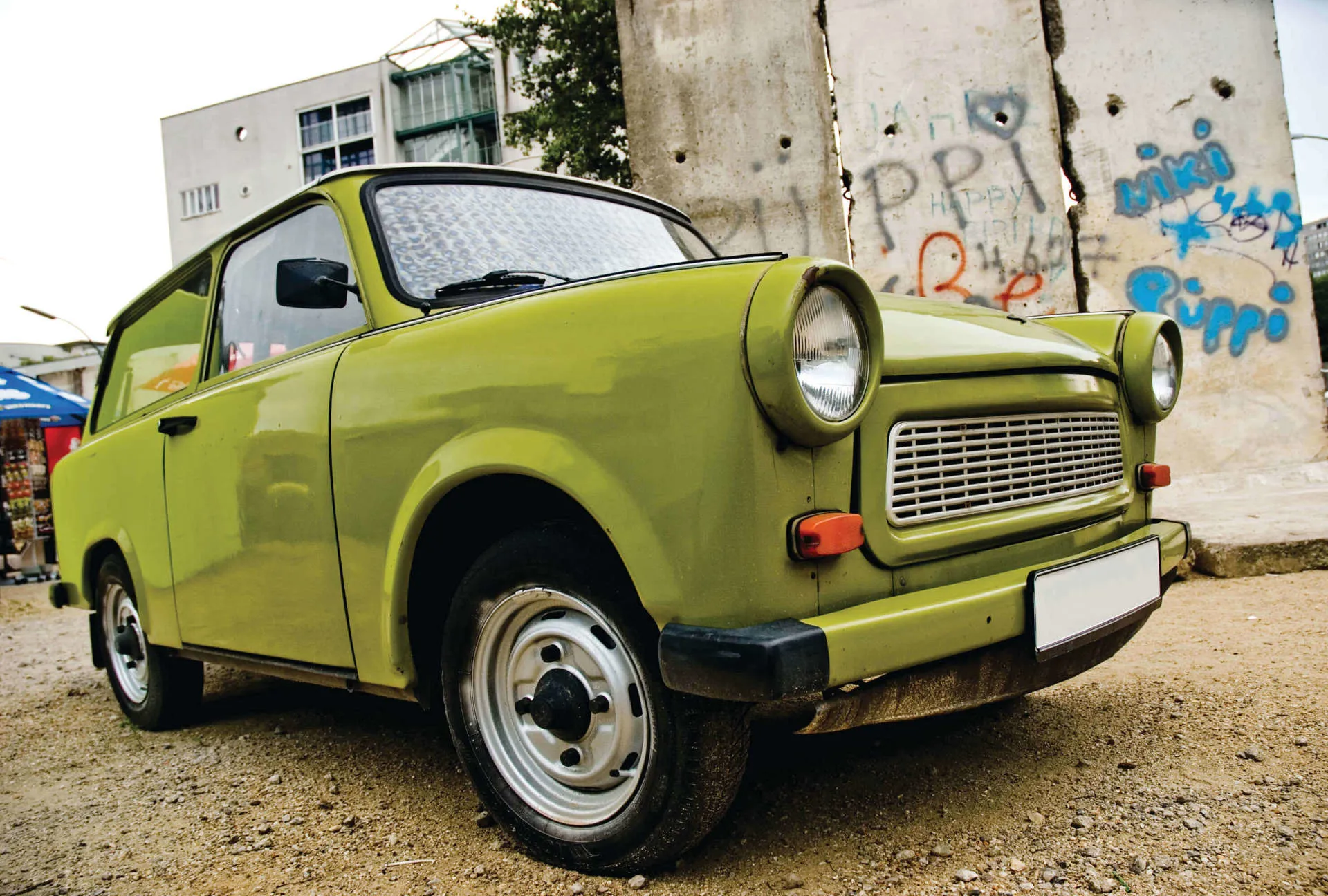Berlin Art History Trabi Car Image