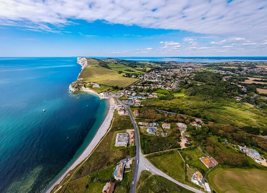 Isle Of Wight - Aerial View Coast Image