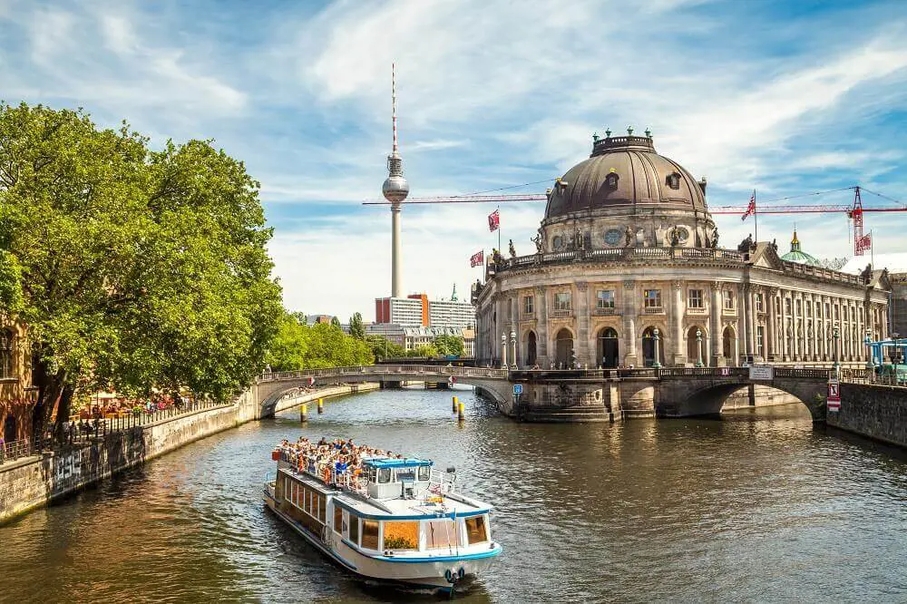 Berlin Museum Island River Boat Television Tower