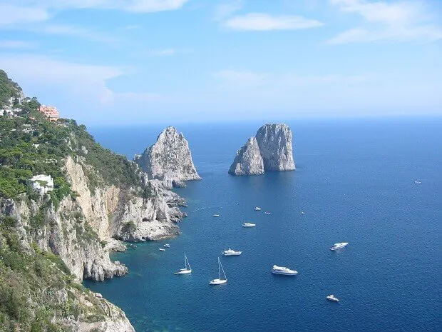 Bay Of Naples Capri Faraglioni Trip Photo