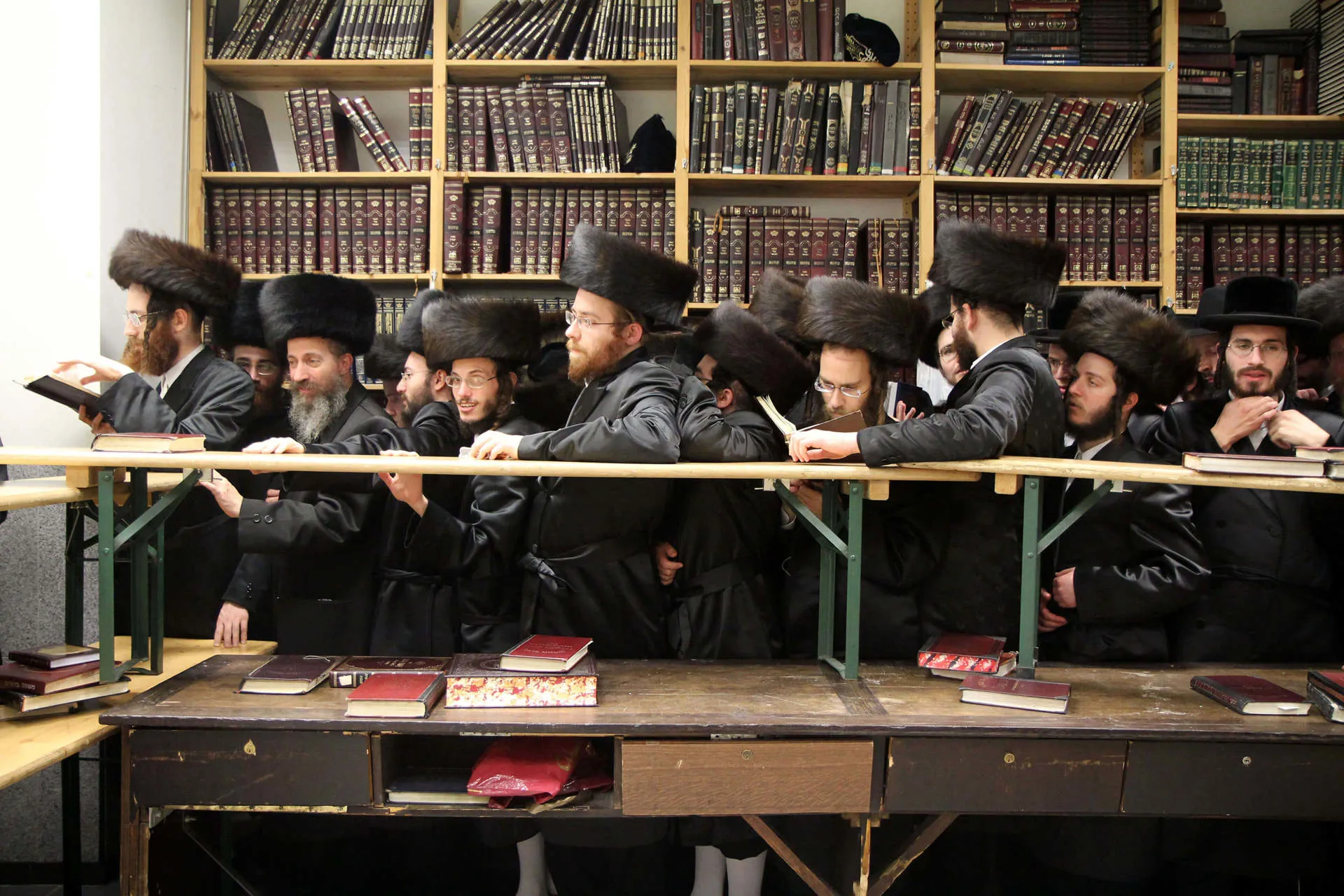 Amsterdam Jewish Men Library Image