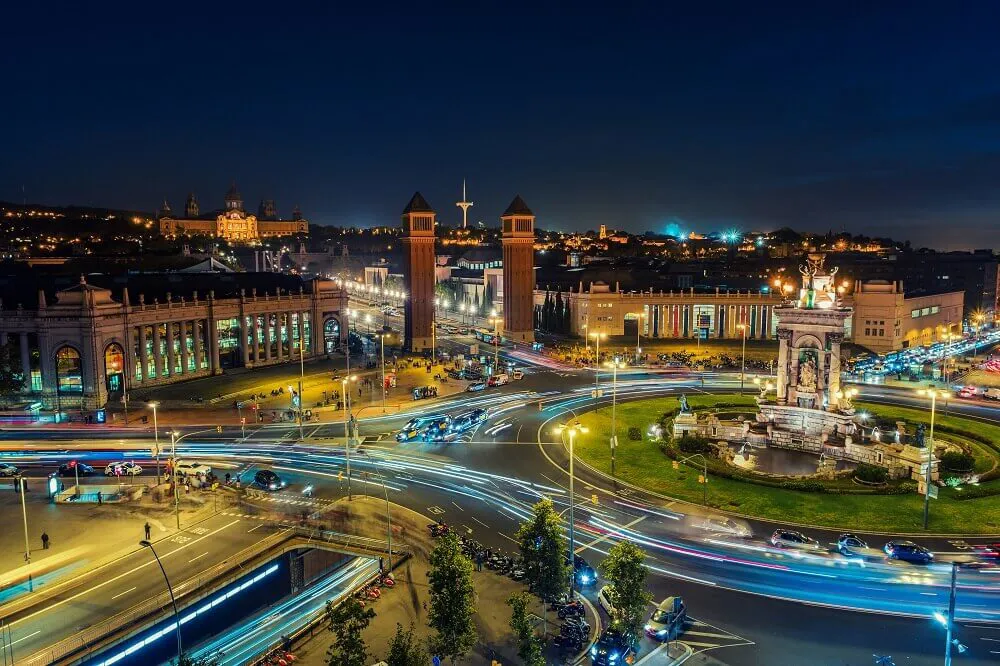 Barcelona City Night 2 Image